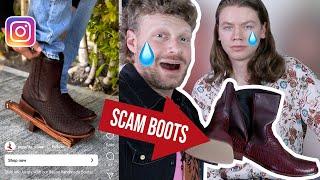 We Got Scammed Buying Cowboy Boots on Instagram!