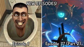 Skibidi Toilet 1 - 77 Part 2 All Episodes (60 FPS REMASTERED) Upgraded Plunger Woman (Episode 77)