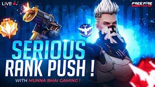Grandmaster Lobby Live Rank Push Free Fire Telugu  - Munna Bhai is Live  - Telugu Gaming Live #MBG