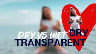 Dry vs wet Transparent white shirt | women's clothes