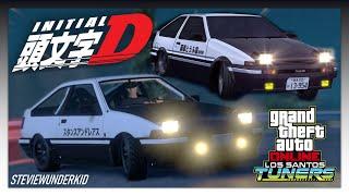 GTA 5: Takumi's 'Initial D' Toyota Corolla AE86 - Karin Futo GTX REPLICA BUILD!