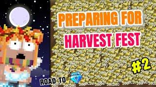 SO MUCH CHANDELIERS!! Preparing For Harvest Festival 2024 | Road To BGL #2 | Growtopia