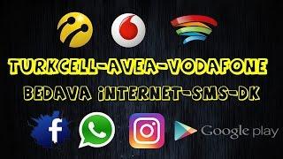 Turkcel - Avea - Vodafone bedava Dk - sms - internet - wifi