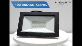 Lucasta 30 Watt LED Flood Light with IP66 Waterproof Rating Cool White series