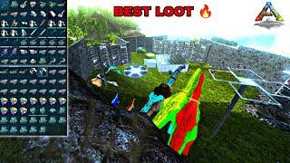 ( ARK MOBILE )/ RAID BIG BASE  BEST BEST LOOT AND DINO IMPLANT