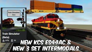 New KCS ES44AC & New 3 Set Intermodal Car Update - Train Simulator Beta