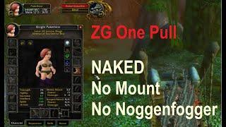 WoW Classic - ZG Solo Mage One Pull - Naked, No Mount, No Noggenfogger All 11 Packs