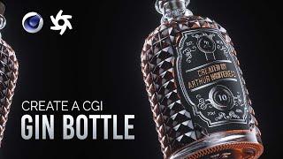 Creating Photoreal 3D Gin Bottles | C4D Tutorial & Octane Render