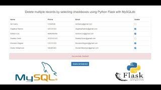 Delete multiple records by selecting checkboxes using Python Flask with MySQLdb