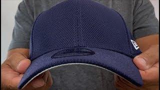 New Era DIAMOND TECH 39THIRTY-BLANK Navy Flex Fitted Hat