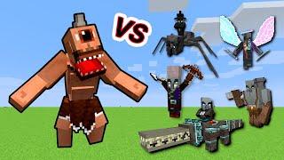 Cyclops Vs. Illage and Spillage Bosses | Minecraft Mob Battle