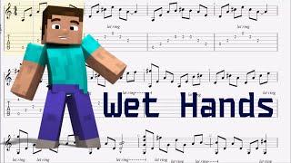 Minecraft - Wet Hands | guitar tutorial | урок по табам