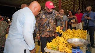 President Ali visits Leonora Market West Coast Demerara