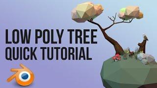 low poly tree | Blender | quick