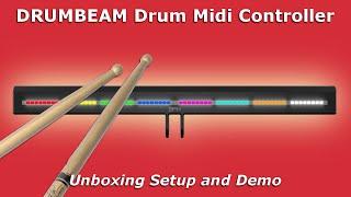 DRUMBEAM Druming Midi Controller | Unboxing, Setup and Demo