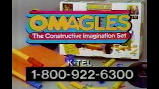 1986, OMAGLES CONSTRUCTION SET, TOYS, TELEVISION COMMERCIAL