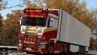 [ETS2 1.52] Scania S650 Eckhardt + Trailer Früchte-Express | ProMods 2.72 | Niš - Vidin