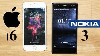 Nokia 3 Vs iPhone 6 Speed Test