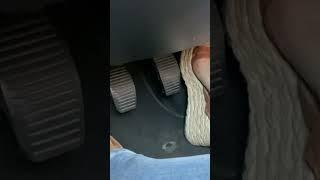 PEDAL PUMPING WITH BEAUTIFUL SANDALS - PEDAL BRAKE ASMR #pedalpumping