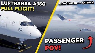 FLYING ON LUFTHANSA'S A350 IN PROJECT FLIGHT! (ROBLOX)