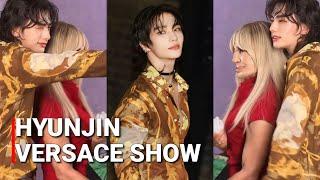 Stray kids Hyunjin At Versace Fashion Show Full Fancam | Hyunjin 현진 Milan fashion week 2024