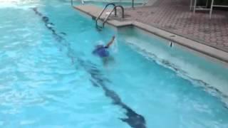 One of the first times Max swam without life jacket