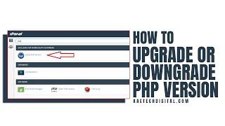 How to upgrade or downgrade PHP Version | How to Change PHP Version