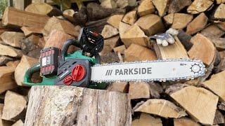 Cordless Chainsaw PARKSIDE PKSA 40 Li A1 | Unboxing and test