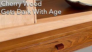 Cherry Wood gets Darker with Age / Woodworking Quick Tip #shorts