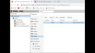 How to backup and restore VM on Proxmox to Proxmox Backup server