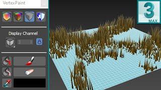 3DS Max - VertexPaint and Hair and Fur