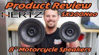 Product Unboxing Review of the Hertz SPL Show SX200NEO 8" Speakers for Harley Davidson Motorcycles