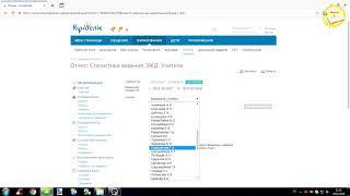 Статистика ведения журнала Кунделик. Отчет.