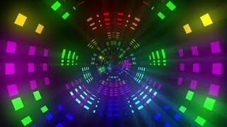 4K Abstract Sci-Fi Tunnel VJ Motion Background || Neon Light Tunnel Free VJ Loops || 4K VJ Loops