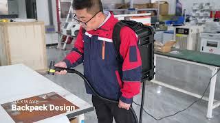 The smallest backpack and luggage 2 in one paint laser cleaning machine laser rust removal machine