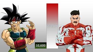 Bardock VS Omni-Man POWER LEVELS Over The Years (All Forms)