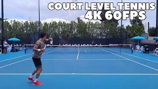 Kei Nishikori Court Level Practice (4K 60FPS) Australian Open 2021