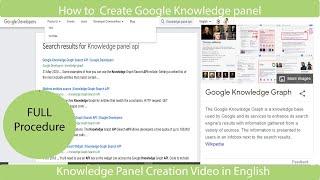 How to make Google Knowledge panel in English