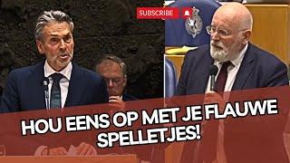 Premier Schoof pakt TETTERENDE Timmermans aan! 'Hou eens op met je flauwe spelletjes!'