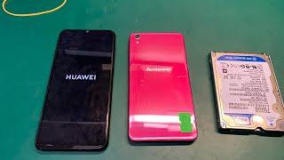 Huawei P Smart 2019- забыли пароль // Lenovo S850 который не сбросился // Жесткий диск после сервиса