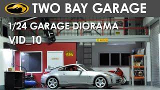 two (2) bay garage diorama