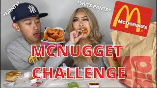 MCDONALDS CHICKEN MCNUGGET CHALLENGE. *MY BROTHER FAINTS*