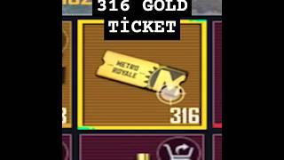 316 GOLD TİCKET OMGG !!! - PUBG MOBİLE METRO ROYALE