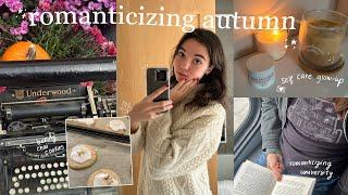 romanticizing autumn  | baking chai cookies, self care glow up, uni vlog, fall try-on haul