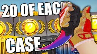 Opening 20 of EVERY CSGO CASE | TDM_Heyzeus