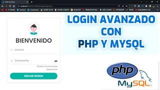 Como Hacer un LOGIN AVANZADO con PHP y MYSQL [ PHP-MYSQL-CSS ]