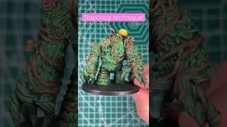 Trying the Slapchop Technique to paint this Shambling Mound Mini
