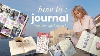 JOURNALING 101  tools, tips & how I journal to manifest my dreams