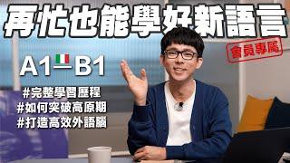 【會員專屬影片，限時公開一週】從零基礎到口說滿分! 阿滴的完整「第三外語學習策略」