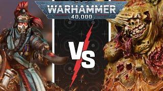 **NEW CODEX** Astra Militarum vs Death Guard | Warhammer 40,000 Battle Report